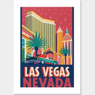 A Vintage Travel Poster of Las Vegas - Nevada - US Posters and Art